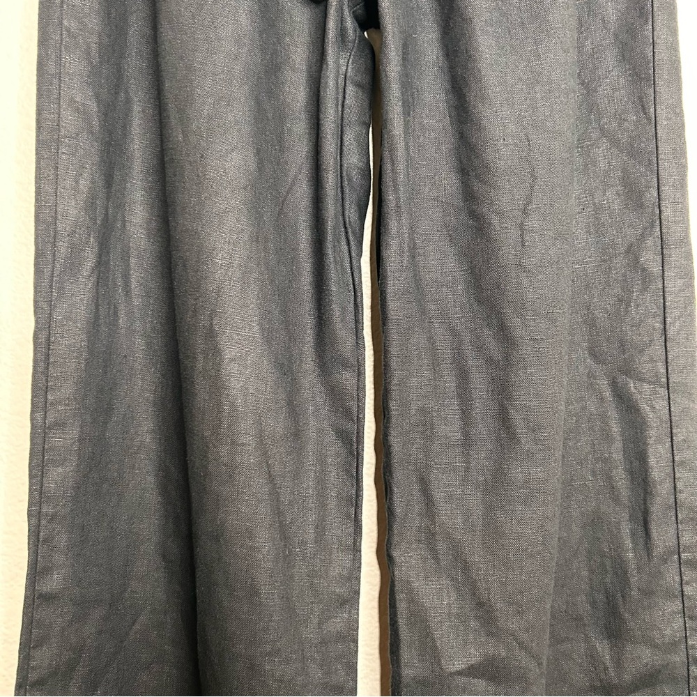 Reformation 100% linen black drawstring pants SP - Picture 11 of 14